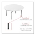  | Alera ALEPT60RW 60 in. Diameter x 29.25 in. Round Plastic Folding Table - White image number 6