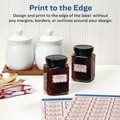 Office Jansan | Avery 04224 1.25 in. x 2.38 in. Dissolvable Labels with Sure Feed - White (90/Pack) image number 2