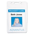 Office Jansan | Advantus AVT75451 2.68 in. x 4.38 in. Holder 2.38 in. x 3.63 in. Insert Vertical Proximity ID Badge Holders - Clear (50/Pack) image number 2