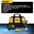 Certified Refurbished Deal Days | Factory Reconditioned Dewalt DCF845D1E1R 20V MAX XR Lithium-Ion Brushless 3-Speed 1/4 in. Cordless Impact Driver Kit with POWERSTACK (1.7 Ah/2 Ah) image number 1