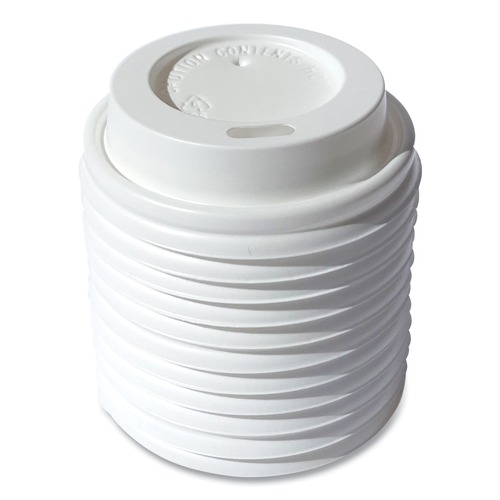 Bulk Savings Pricing 2 | Boardwalk BWKHOTWH4 Plastic Hot Cup Lids Fits 4 oz. Cups - White (1000/Carton) image number 0
