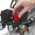 Portable Air Compressors | Quipall 6-1-SIL 1 HP 6.3 Gallon Oil-Free Wheelbarrow Air Compressor image number 4