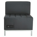  | Alera ALEQB8116P Alera Qub Series Powered Armless L Sectional, 26 3/8 X 26 3/8 X 30 1/2, Black image number 1