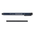 Pens | Tombow 51538 4.4 mm Wax-Based Marking Pencil - Black Wax, Navy Blue Barrel (10/Box) image number 3