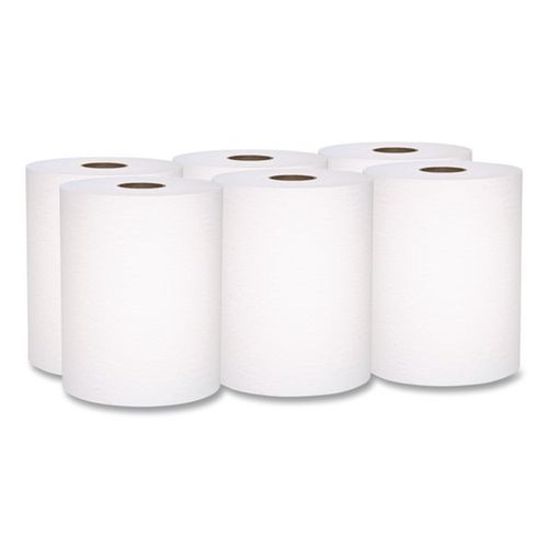 Cleaning & Janitorial Supplies | Scott 56158 8 in. x 800 ft. 1-Ply Universal 100 Percent Recycled Fiber Hard Roll Paper Towels - White (6/Carton) image number 0