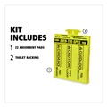 Safety Equipment | Rubbermaid Commercial FG425400YEL 16.5 in. x 14 in. 12 oz. Over-The-Spill Pad Tablet (22/Pack) image number 1