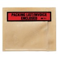 Office Jansan | 3M PLE-T1 4-1/2 in. x 5-1/2 in. Top Print Self Adhesive Packing List Envelopes - Clear (1000/Box) image number 1