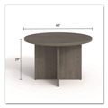 Office Desks & Workstations | Alera AE5NNN-R48CR33 TOM 48 in. Diameter Seville Round Conference Table - Walnut image number 4
