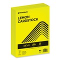 Cleaning & Janitorial Supplies | PrintWorks Professional 00113 8.5 in. x 11 in. 65 lbs. Text Weight Color Cardstock - Lemon Yellow (1-Ream) image number 0