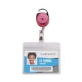 Office Jansan | Advantus 91119 30 in. Extension Carabiner-Style Retractable ID Card Reel - Assorted Neon (20/Pack) image number 2