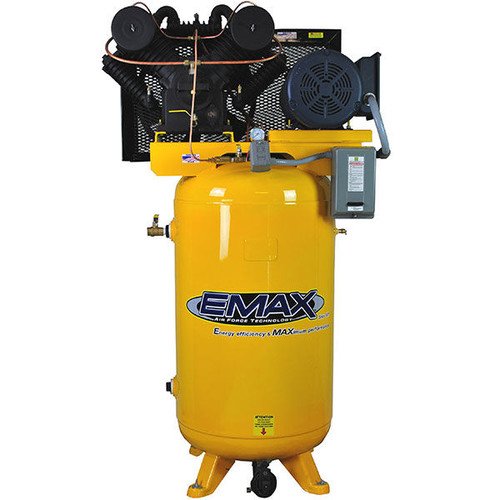 Stationary Air Compressors | EMAX EP07V080V3 7.5 HP 80 Gallon Oil-Splash Stationary Air Compressor image number 0