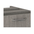 | Alera ALEVA542822GY 15.63 in. x 20.5 in. x 28.5 in. Valencia Series Full Pedestal File Left or Right 2 Legal/Letter-Size File Drawers - Gray image number 5
