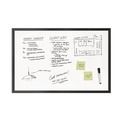 White Boards | U Brands 311U00-01 35 x 23 Magnetic Dry Erase Board with Wood Frame - White Surface/Black Frame image number 6