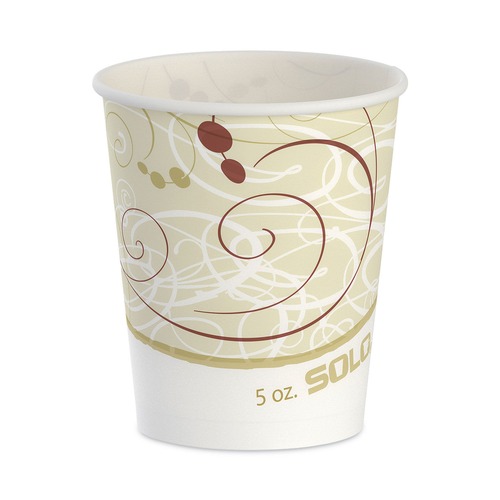 Cups and Lids | SOLO R53-J8000 Symphony Design 5 oz. Paper Cups (100/Pack) image number 0