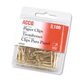 Office Jansan | ACCO A7072533 No. 2 Smooth Gold Tone Paper Clips - Gold (50/Box) image number 3