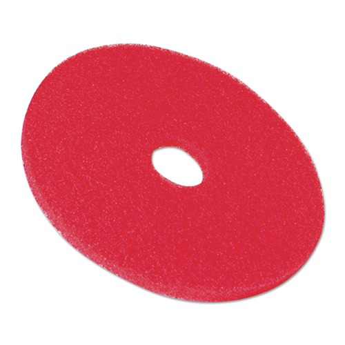 3M 5100 20 in. Low-Speed Buffer Floor Pads - Red (5-Piece/Carton) image number 0