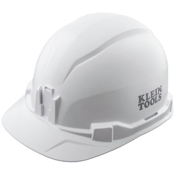 PROTECTIVE HEAD GEAR | Klein Tools 60100 Non-Vented Cap Style Hard Hat - White