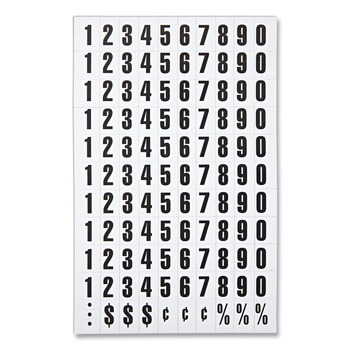 MasterVision 0.75 in. Numbers Interchangeable Magnetic Board Accessories - Black