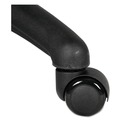 Office Jansan | Alera ALECASTERST2 2 in. B Stem Dual Wheel Hooded Casters - Black (5/Set) image number 2