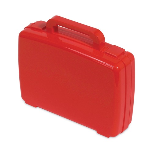 Desk Accessories & Office Organizers | Deflecto 39506RED Little Artist Antimicrobial Storage Case - Red image number 0