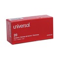 Office Jansan | Universal UNV55120 Rectangular Bevel Block Pencil Erasers - Small, Pink (20/Pack) image number 0