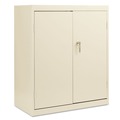Office Filing Cabinets & Shelves | Alera CME4218PY 36 in. x 42 in. x 18 in. Economy Assembled Storage Cabinet with Fixed Shelves - Putty image number 0