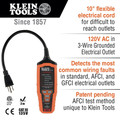 Klein Tools RT310 AFCI and GFCI Receptacle North American Electrical Outlet Tester image number 4