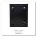 Office Carts & Stands | Alera ALEPBFFBL 14.96 in. x 19.29 in. x 27.75 in. 2 Legal/Letter-Size File Drawers Left or Right File Pedestal with Full-Length Pull - Black image number 7