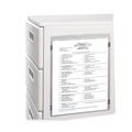 Office Jansan | C-Line 83911 Super Heavyweight 8-1/2 in. x 11 in. Magnetic Shop Ticket Holders with 15 Sheet Capacity - Clear (15/Box) image number 2