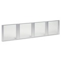Labor Day Sale! Save $30 off $199! | Alera ALEVA301730 17 in. x 16 in. Glass Door Set with Silver Frame for 72 in. Wide Hutch - Clear (4/Set) image number 0