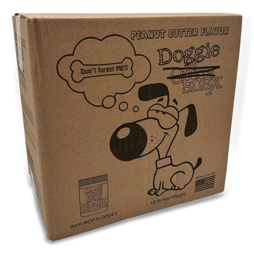 Food Service | Office Snax OFX00641 10 lbs. Box Doggie Biscuits - Peanut Butter image number 0