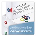 Office & Office Supplies | Cardinal 43150 11 in. x 8.5 in. 5 in. Capacity 3 Rings FreeStand Easy Open Locking Slant-D Ring Binder - White image number 2