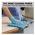 Labor Day Sale! Save $30 off $199! | Rubbermaid Commercial FGQ62000BL00 HYGEN 16 in. x 16 in. Microfiber Cleaning Cloths - Blue (12/Carton) image number 5