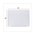 Office & Office Supplies | Universal UNV44636 Deluxe 48 in. x 36 in. Melamine Dry Erase Board - White/Silver image number 1