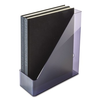 Officemate Recycled Plastic Magazine File 4.3 x 10.3 x 12.2 Translucent Gray