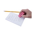 Office Jansan | Universal UNV55120 Rectangular Bevel Block Pencil Erasers - Small, Pink (20/Pack) image number 7