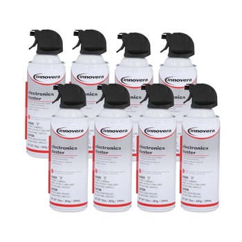 Innovera 10018-BNDL 10 oz. Can Compressed Air Duster Cleaner (8/Pack)