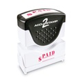 Bulk Savings Pricing 2 | ACCUSTAMP2 035578 1.63 in. x 0.5 in. PAID Pre-Inked Shutter Stamp - Red image number 0