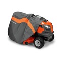 Jobsite Accessories | Husqvarna 588208702 54 in. Heavy-Duty Lawn Tractor Cover - Full Size, Orange/Gray image number 1