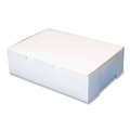 Labor Day Sale! Save $30 off $199! | SCT SCH 1025 14 in. x 10 in. x 4 in. Non-Window Paper Bakery Boxes - White (100/Carton) image number 3