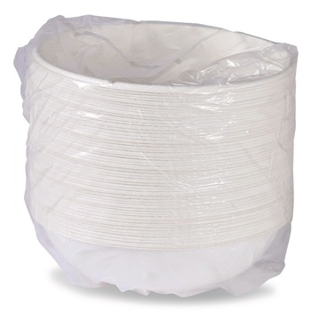 Eco-Products EP-BL32CNFA 32 oz. Vanguard Renewable and Compostable Sugarcane Bowls - White (400/Carton)