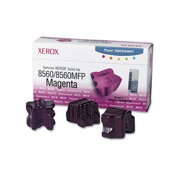 Xerox 108R00724 3400 Page-Yield Solid Ink Stick - Magenta (3/Box)