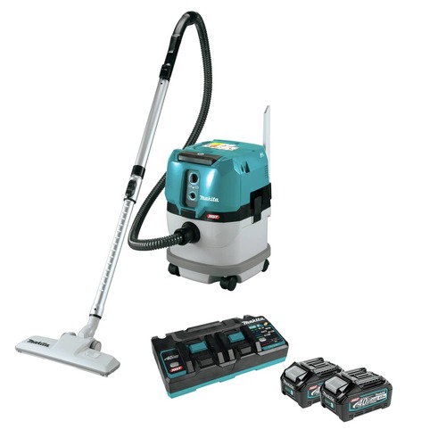Vacuums | Makita GCV03PM 40V MAX XGT Brushless Lithium-Ion Cordless 4 Gallon Wet/Dry Dust Extractor/Vacuum Kit (4 Ah) image number 0