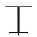  | Alera ALETTSQ36WG 35.38 in. W x 35.38 in. D Square Reversible Laminate Table Top - White/Gray image number 3