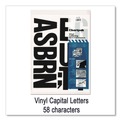 Bulk Savings Pricing 1 | Chartpak 01175 4 in. H Self Adhesive Press-On Vinyl Uppercase Letters - Black (58/Pack) image number 3