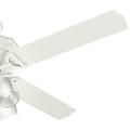 Ceiling Fans | Hunter 54178 Wi-Fi Enabled HomeKit Compatible 60 in. Brunswick Fresh White Ceiling Fan with Light and Integrated Control System-Handheld image number 4