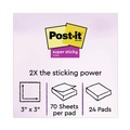 Office Jansan | Post-it Notes Super Sticky 654-24SSAN-CP 3 in. x 3 in. Pads in Playful Primary Collection Colors (24 Pads/Pack) image number 7