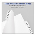 Office Jansan | Avery 01370 11 in. x 8.5 in. 26-Tab Exhibit A to Exhibit Z Avery Style Preprinted Legal Exhibit Side Tab Index Dividers - White (1-Set) image number 3
