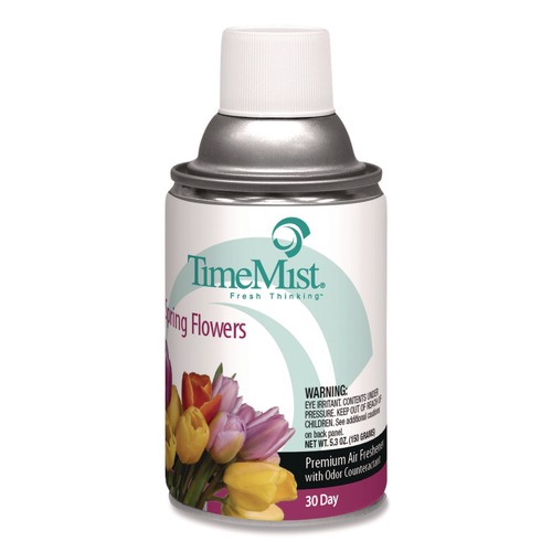 Customer Appreciation Sale - Save up to $60 off | TimeMist 1042712 6.6 oz. Aerosol Spray Premium Metered Air Freshener Refills - Spring Flowers image number 0