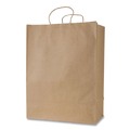 Food Service | Inteplast Group KRFTW13717 Get Reddi 13 in. x 7 in. x 17 in. No. 65 Basis Weight Twisted Rope Handles Mercado Size Paper Bags - Brown (250/Carton) image number 0